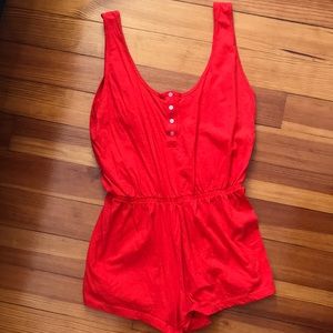 American Apparel red romper - NEVER WORN